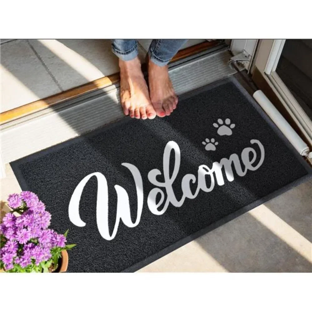 Door Mat Welcome,Outdoor/Indoor Heavy Duty NonSlip Doormat for FrontDoor Entance